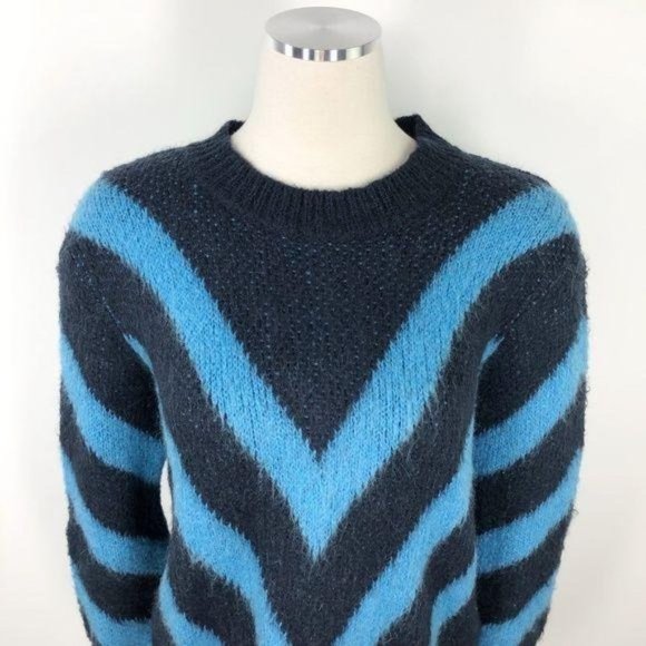 Sandro Paris M Sweater Stooges Mohair Oversized VG - Picture 6 of 10